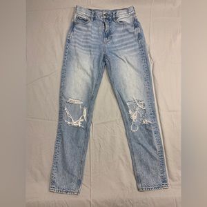 American Eagle ripped and distressed mom jeans